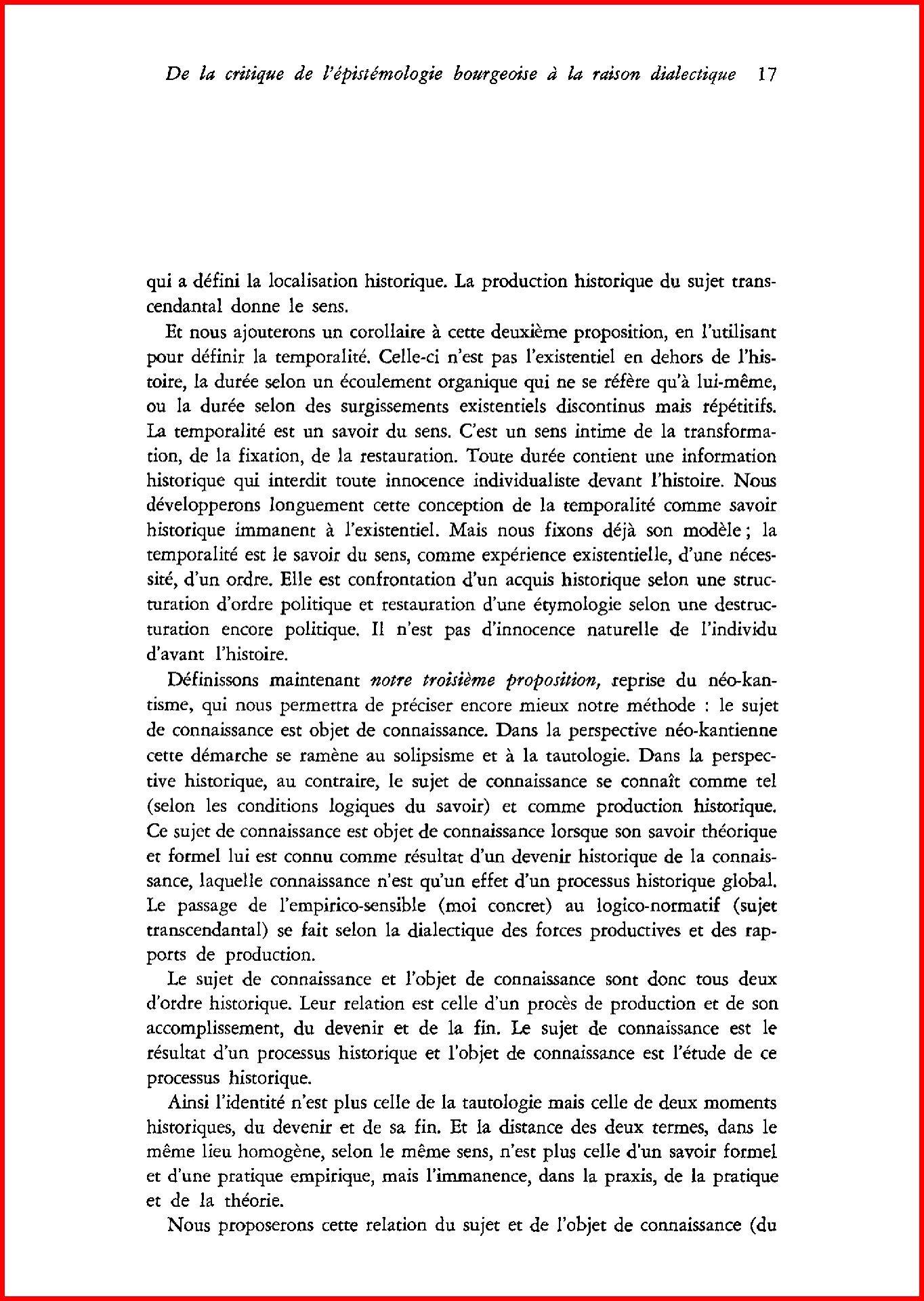 Page tombante. — Michel Clouscard, « l’Être et le Code », p. 17.